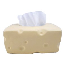 Macojay 陶瓷巨型起司衛生紙盒, 霧面黃色, 1個