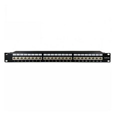 LAN Star CAT.6A 配線架 24埠 LS-P197-2410G, 1個, 482mm, 黑色
