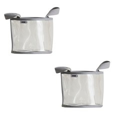 YEDAUM Arin 透明玩具收納箱 收納籃, 灰色, 2個