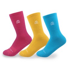 까스텔바작 여성용 자수 컬러 메쉬 크루삭스 CSW-192, TypeB, 1세트