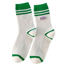 로브로코 캐주얼 스트라이프 패션 골프 양말 2켤레, A타입, 1세트