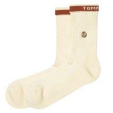 Lovroco 休閒氣墊減壓高筒高爾夫球襪, 1套, 象牙白