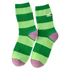 로브로코 캐주얼 스트라이프 패션 골프 양말 2켤레, B타입, 1세트