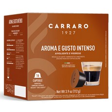 CARRARO 特濃咖啡膠囊 適用Dolce Gusto, 7g, 16顆, 1盒