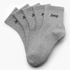 Jeep 兒童Logo中筒襪5雙組