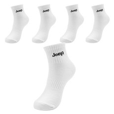 Jeep 兒童款Logo短筒襪5雙組