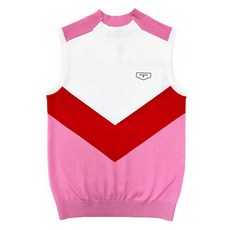 RAINMAKER 女款撞色無袖高爾夫針織衫 R22WCS81