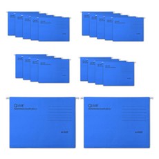 Madakkumi 掛式懸掛辦公用A4文件夾, 20個, 08 藍色