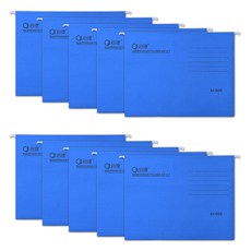 Madakkumi 掛式懸掛辦公用A4文件夾, 10個, 07 藍色