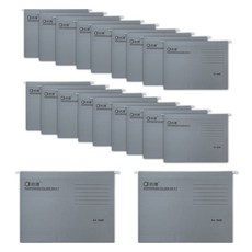 Madakkumi 掛式懸掛辦公用A4文件夾, 20個, 14 灰色