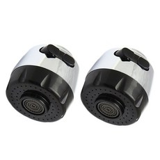 水龍頭廚房水槽鍍鉻眼鏡蛇泡沫龍頭頭, 2個