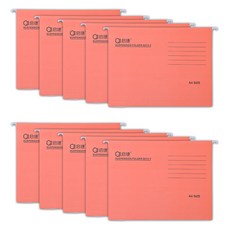 Madakkumi 掛式懸掛辦公用A4文件夾, 10個, 11 粉紅色