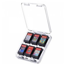 이이네 닌텐도 스위치 12in1 자석 게임 팩 케이스, L968, 1개, 투명