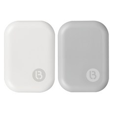 리빙앤봄 LED 충전식 휴대용 칫솔살균기 MBC-H80W + MBC-H80G 세트, MBC-H80W, MBC-H80G, 화이트, 그레이