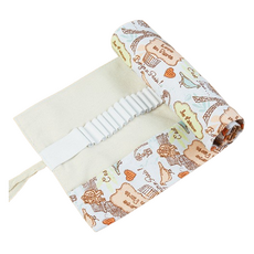 Petit Yang 可愛圖案帆布捲式筆袋 24孔, 鐵塔, 1個