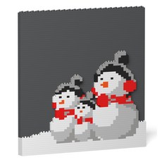 JEKCA 雪人圖案聖誕積木 S, 混合色, 1個