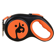 요런개 반려동물 해피도그 자동 리드줄, 펌킨, 1개