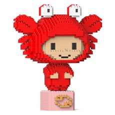 JEKCA 巨蟹座星座積木 S, 混合色, 1個