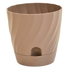 푸트로랩 분리형 플라스틱 화분, 브라운, 1개