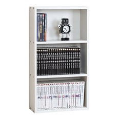 모던 D170 슬림 책장 400, 크림화이트, 3단