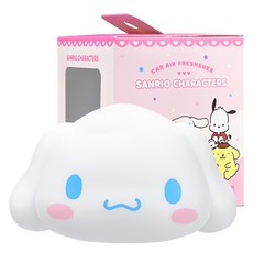 BELLEAMANT 三麗鷗 大耳狗喜拿 大臉 補充包型 車用芳香劑, 1個, 白茉莉薄荷