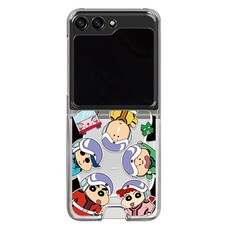 짱구 베스트 프렌즈 투명 카드 하드 휴대폰 케이스