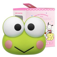 BELLEAMANT Sanrio 大臉車用芳香劑 補充型 大眼蛙, 花香, 1個