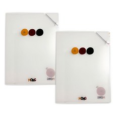 Langcat Mall Mong 雙口袋文件夾, 混合色, 2個