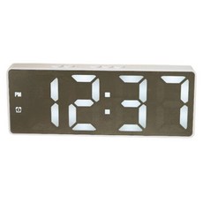 PEONIST 現代簡約數位桌鐘, 白色