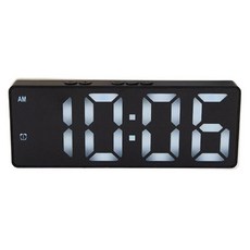 PEONIST 現代簡約數位桌鐘, 黑色