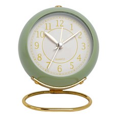 피어니스트 레트로 인테리어 알람시계, 그린