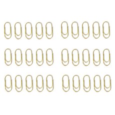 Mungudam 時尚彩色胖胖夾 一般金色, 30個, 1入