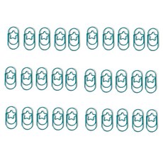 Mungudam 時尚彩色星形胖胖夾 藍色, 30個, 1入