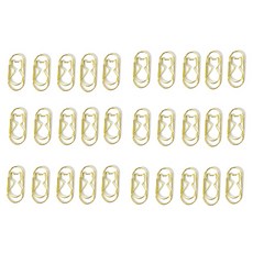 Mungudam 時尚彩色胖胖夾 貓咪 金色, 1個, 30入