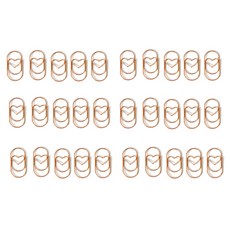 문구담 세련된 컬러 뚱클립 사랑 로즈골드, 1개, 30개입