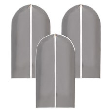 PP家居生活 加厚防水防潮拉鍊式衣物防塵套, 3個, 1入