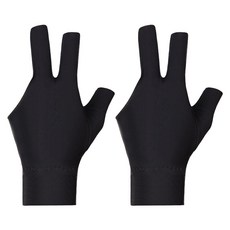 選手練習用防滑防滑左手撞球手套, 2個, 黑色