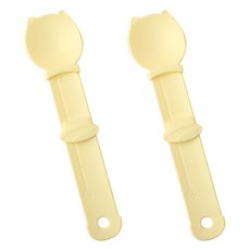 doongdoongpet 貓咪肉泥擠壓器, 黃色, 2個