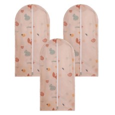 PP居家生活 拉鍊式防水防潮衣物防塵套 A型, 3個, 1入