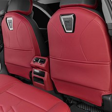 카에버 BMW 5시리즈 g60 전용 프리미엄 시트 킥패드 i5 24년 이후 풀커버, 2개, 부르고뉴 레드