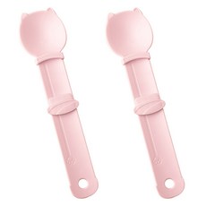 doongdoongpet 貓咪肉泥擠壓器, 粉紅色, 2個