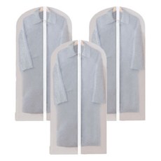 PP家居生活 半透明防水防潮衣物防塵套, 3個, 1入