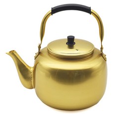 楊銀黃銅茶壺, 1個, 金色, 6L