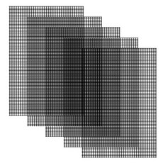 LOVELY FARM 可隨意裁剪長效柔軟大型細密花盆網 黑色, 5個