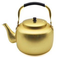 楊銀黃銅茶壺, 1個, 金色, 10L