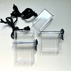 메이크마인 포토카드 포카 슬리브 보관 케이스 보관함, 투명, 2개