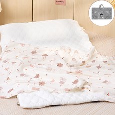 베베누보 DIY 듀라론 모달 양면 에어메시 사계절 어린이집 낮잠이불세트 분리형, 베어래빗