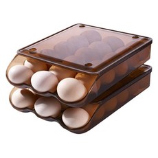 Block Mart 廚房塑膠雞蛋收納盒, 1個, 棕色