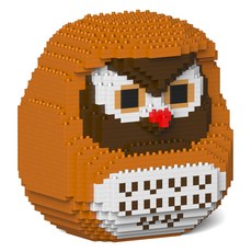 貓頭鷹 達摩 主題積木, 混合色