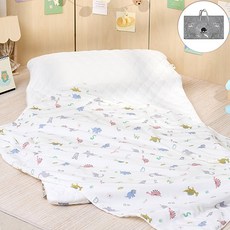 bebenuvo DIY莫代爾&Duraron材質雙面午睡薄墊+莫代爾毯+Air Mesh透氣薄墊芯+枕芯+不織布收納袋組, 字母&恐龍款